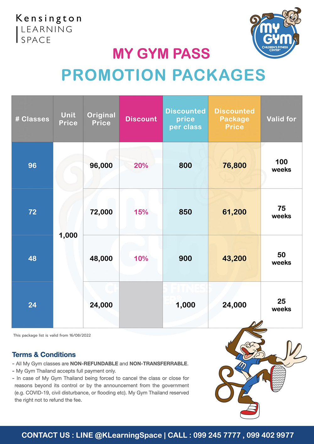 MY GYM PROMOTION Package KLS.001 1448x2048