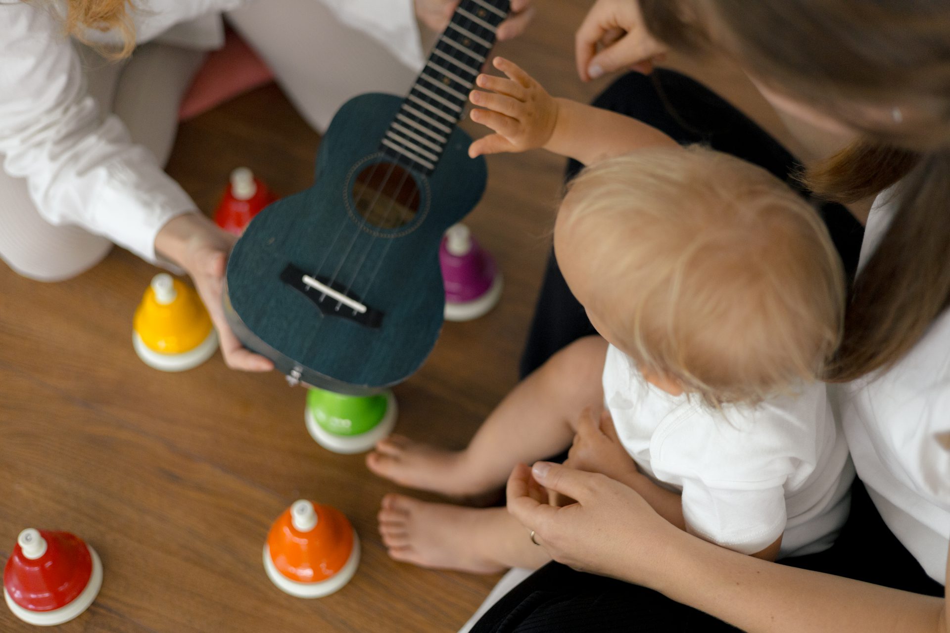 music lesson little toddler girl